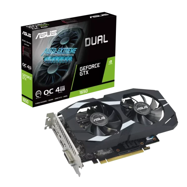 کارت گرافیک ایسوس Dual GeForce GTX 1650 OC Edition 4GB GDDR6 EVO