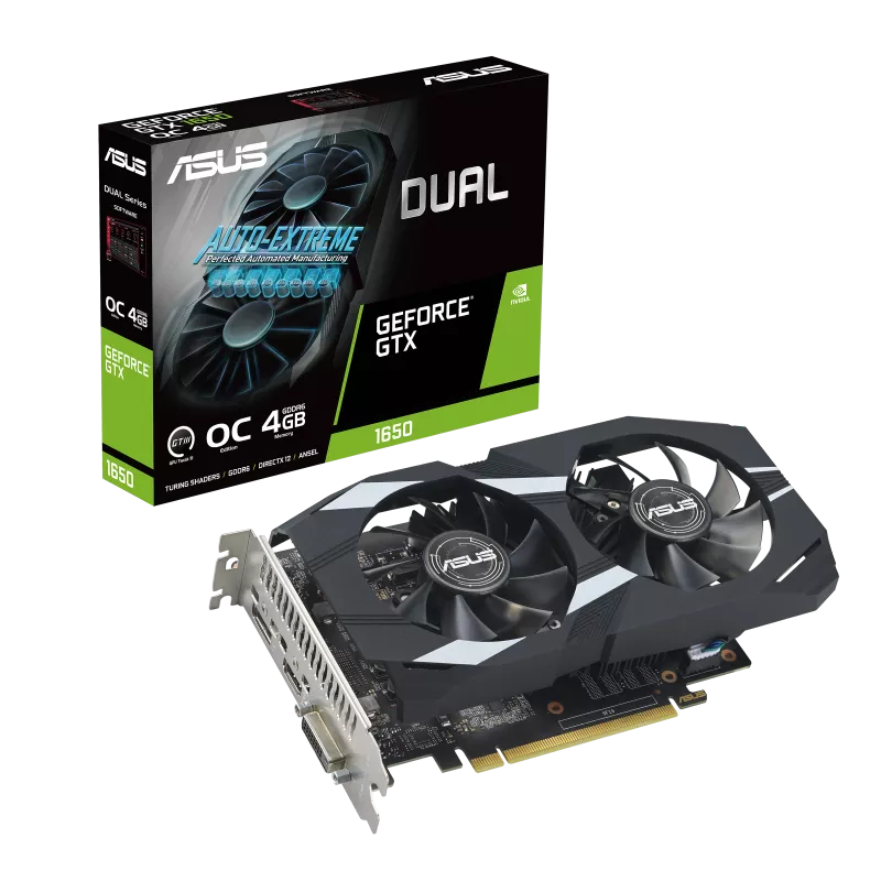 کارت گرافیک ایسوس Dual GeForce GTX 1650 OC Edition 4GB GDDR6 EVO