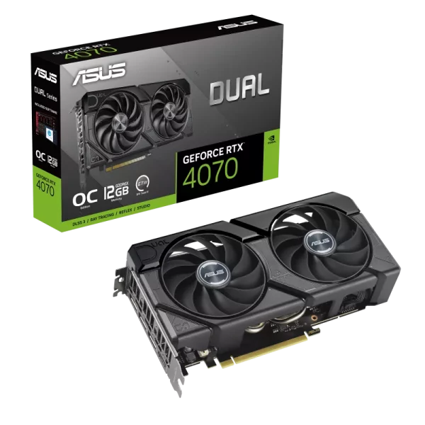 کارت گرافیک ایسوس Dual GeForce RTX 4070 EVO OC Edition 12GB GDDR6X