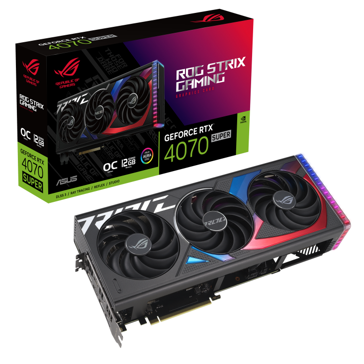 کارت گرافیک ایسوس ROG Strix GeForce RTX 4070 SUPER 12GB GDDR6X OC Edition