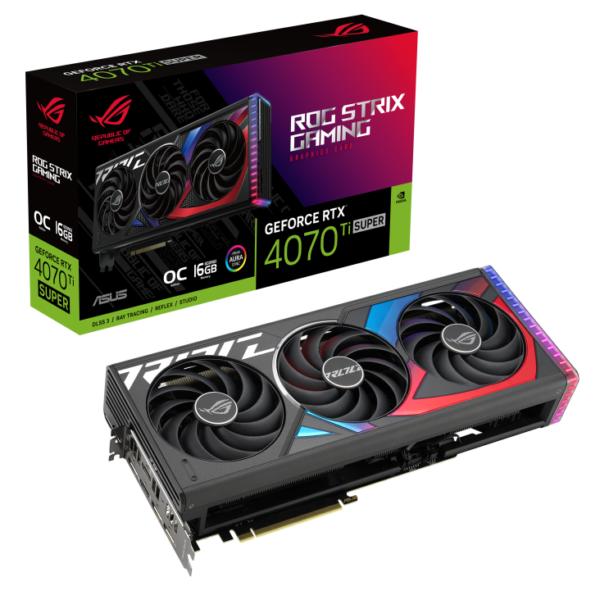 کارت گرافیک ایسوس ROG Strix GeForce RTX 4070 Ti SUPER 16GB GDDR6X OC Edition