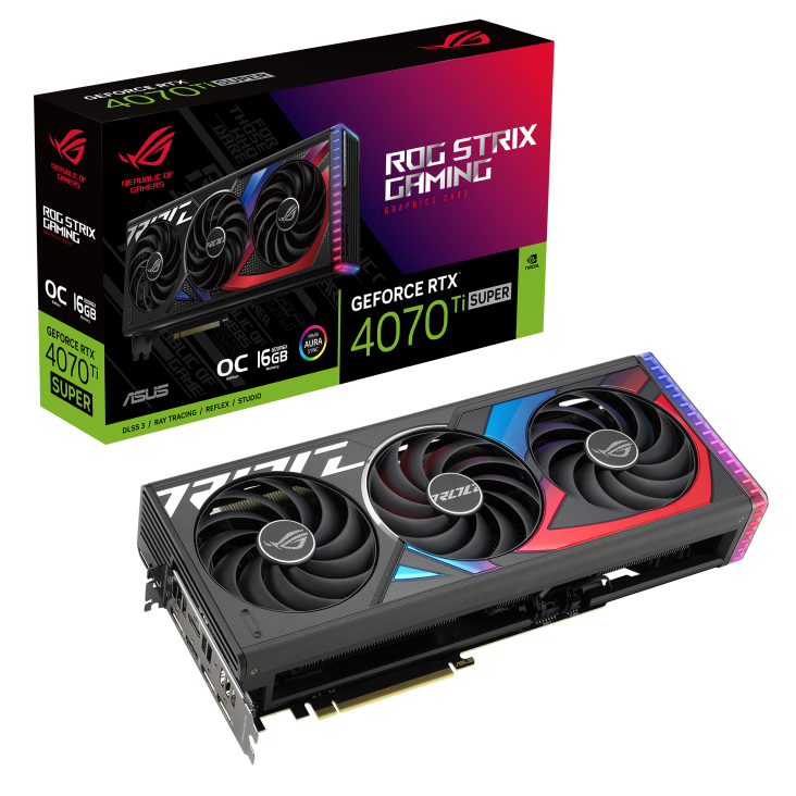 کارت گرافیک ایسوس ROG Strix GeForce RTX 4070 Ti SUPER 16GB GDDR6X OC Edition