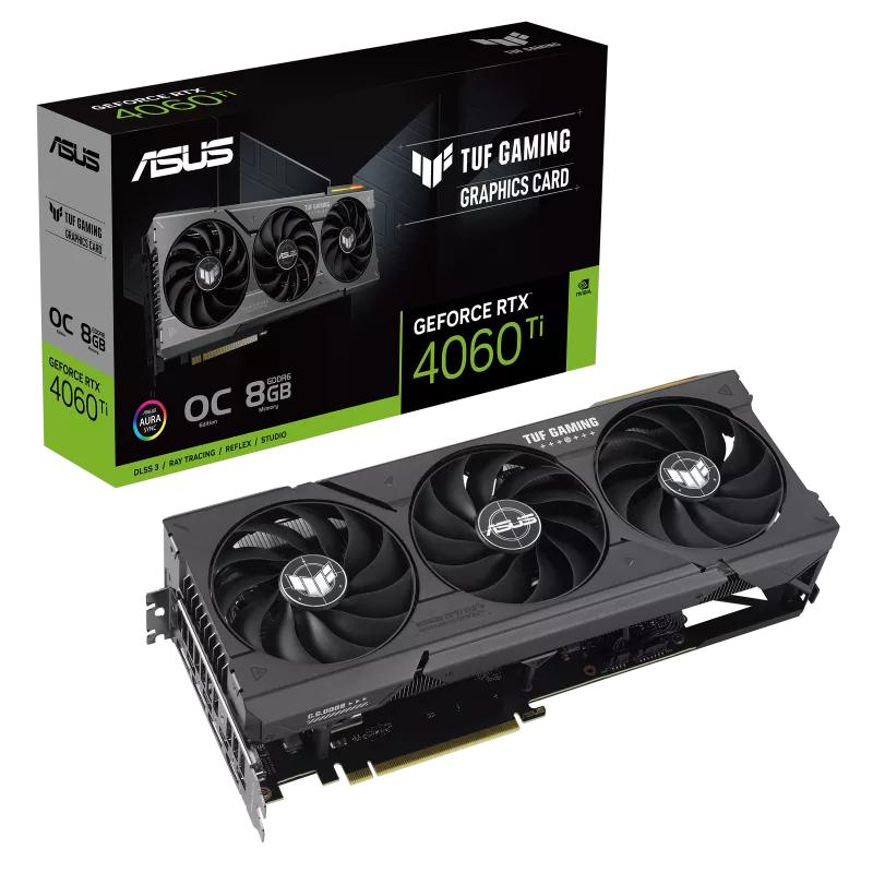 کارت گرافیک ایسوس TUF Gaming GeForce RTX 4060 Ti 8GB GDDR6 OC Edition