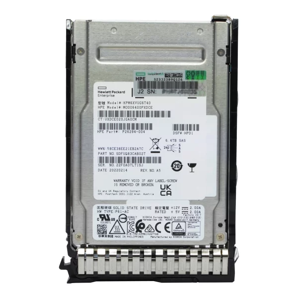 اس اس دی HPE مدل P26362-B21 ظرفیت 6.4TB ترابایت SAS 24G