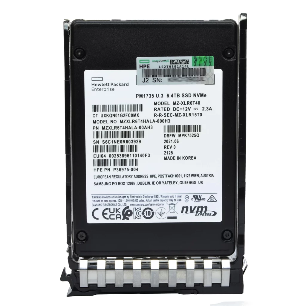 اس اس دی HPE مدل P40572-B21 ظرفیت 6.4TB ترابایت NVMe